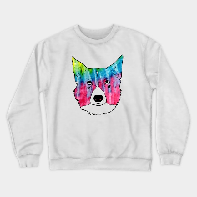 Tie Dye Doggo Crewneck Sweatshirt by TaliDe